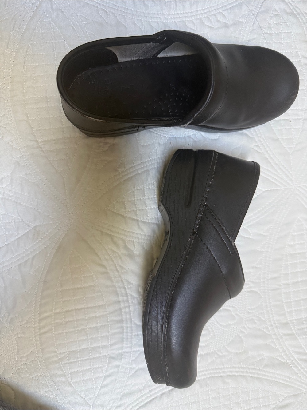 Dansko’s!
Black women’s Slip-On Clog Shoes - Dansko